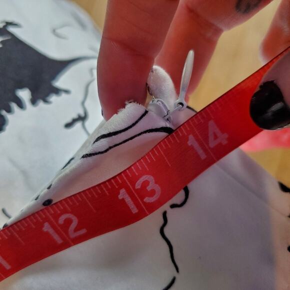 Ralph Lauren Black Label Black White Floral Flare Full Knee Length Skirt - Picture 9 of 10